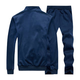 Men Sportswear Set Brand Mens Tracksuit Sporting Fitness Clothing Two Pieces Long Sleeve Jacket + Pants Casual Men's Track Suit