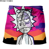 PLstar Cosmos Mens Summer Short Anime Trousers Rick and Morty Printing Casual Shorts For Men Regualr Shorts Dropshipping
