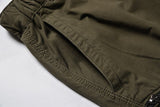 Summer Men's Baggy Multi Pocket Cargo Straight Shorts breeches Male Long Army Green Khaki Mens Loose Short Plus Size 5XL